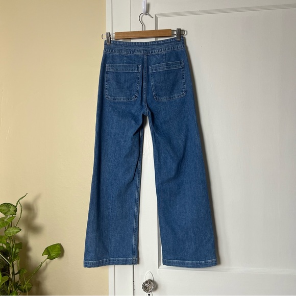 J. Crew Point Sur Wide-Leg Eco Jean in Bright Ocean Wash - Picture 5 of 10